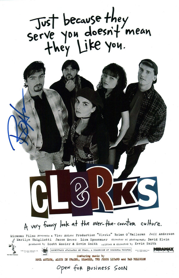 Brian O'Halloran Clerks 11x17 Signed Photo Poster JSA Certified Autograph