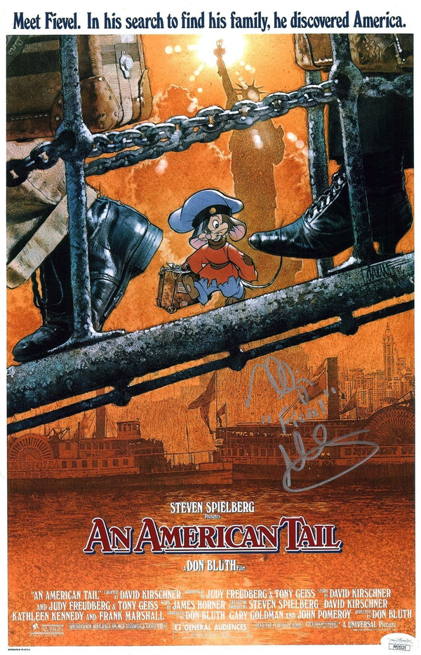 Phillip Glasser An American Tail Signed  11x17 Photo Poster JSA Certified Autograph