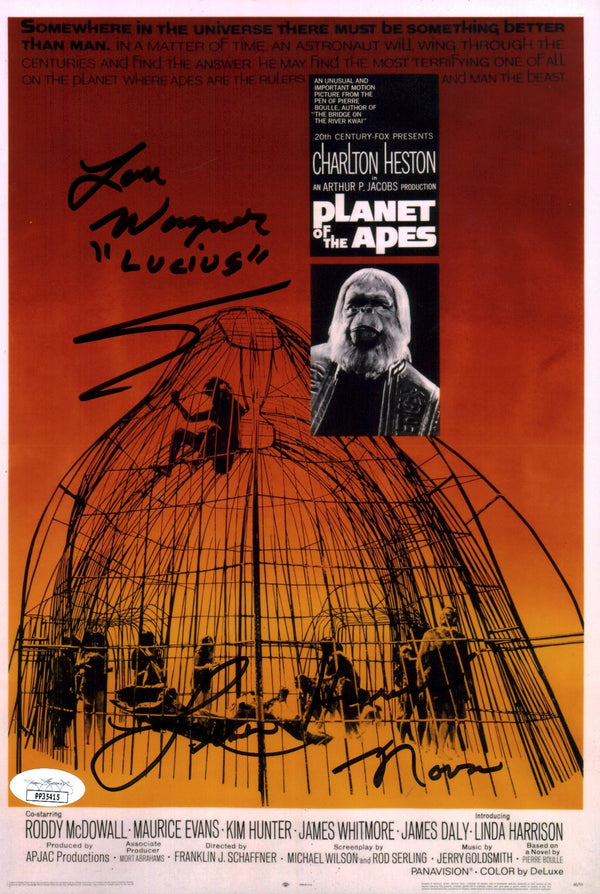 Planet of the Apes 8x12 Photo Signed Autograph Harrison Wagner JSA Certified COA Auto GalaxyCon