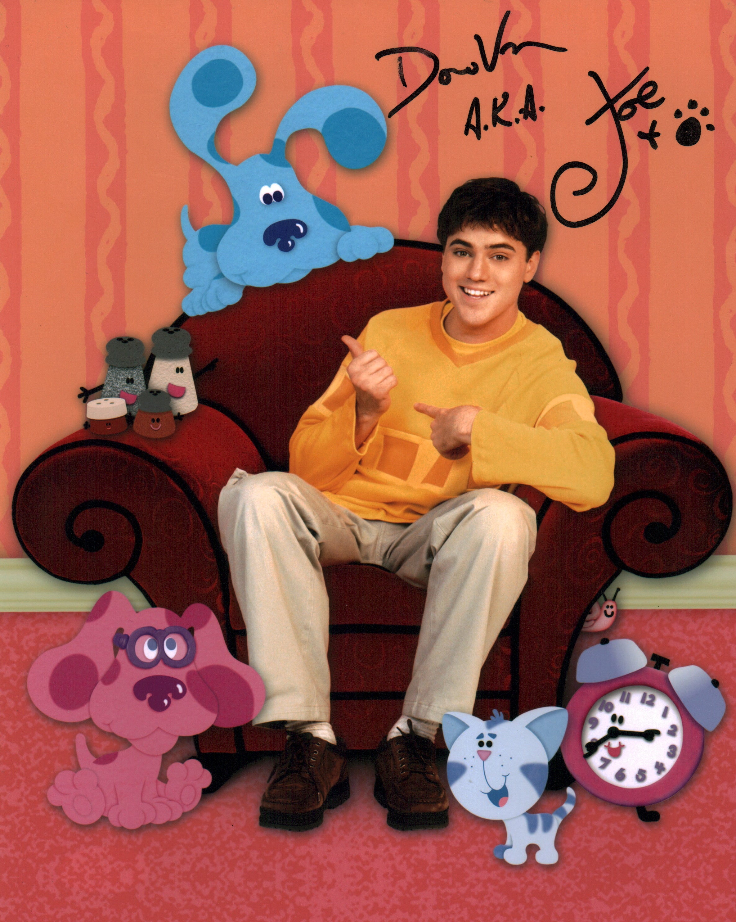 Donovan Patton Blues Clues 8x10 Signed Photo JSA Certified Autograph