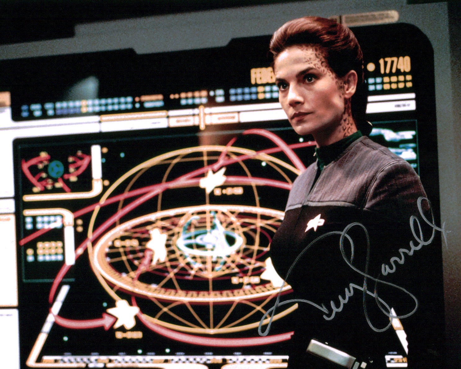 Terry Farrell Star Trek 8x10 Signed Photo JSA Certified Autograph