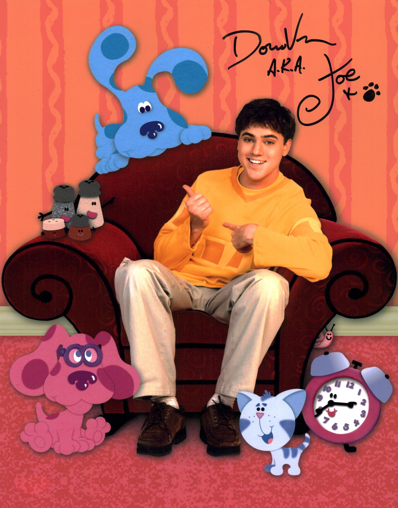 Donovan Patton Blues Clues 11x14 Signed Photo JSA Certified Autograph