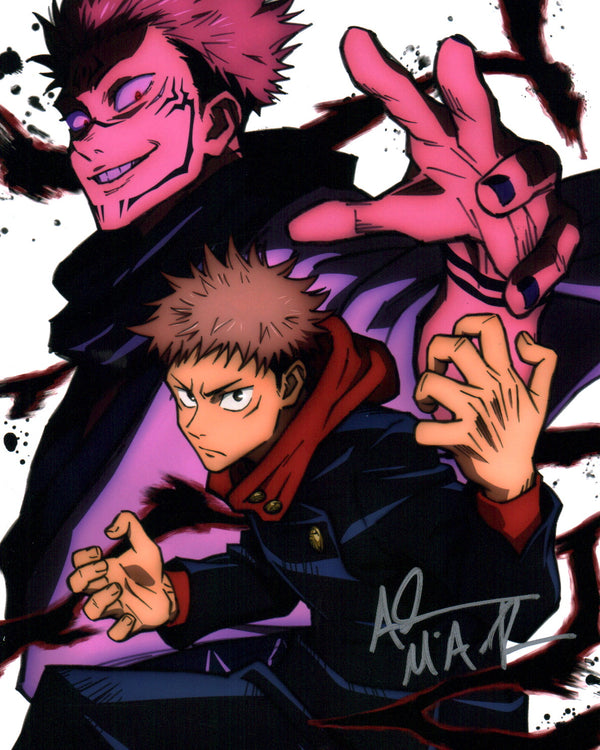 Adam McArthur Jujutsu Kaisen 8x10 Signed Photo JSA Certified Autograph