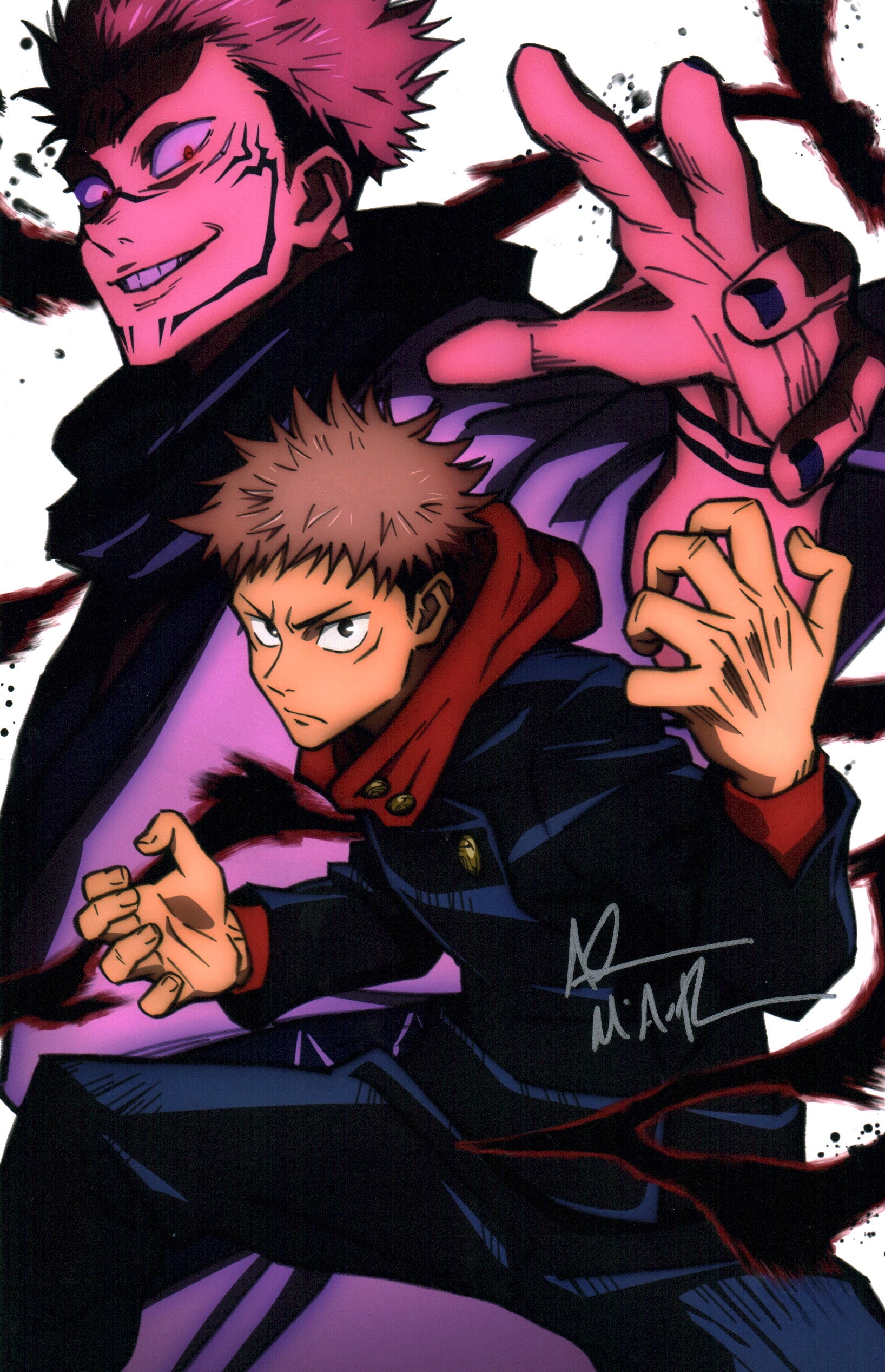 Adam McArthur Jujutsu Kaisen 11x17 Signed Photo Poster JSA Certified Autograph