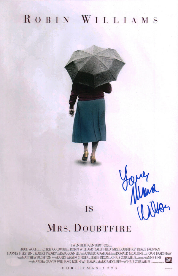 Mara Wilson Mrs. Doubtfire 11x17 Signed Photo Poster JSA Certified Autograph