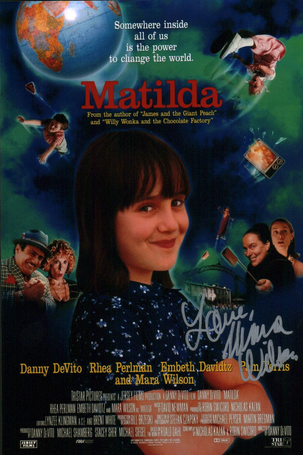 Mara Wilson Matilda 8x12 Signed Photo JSA Certified Autograph