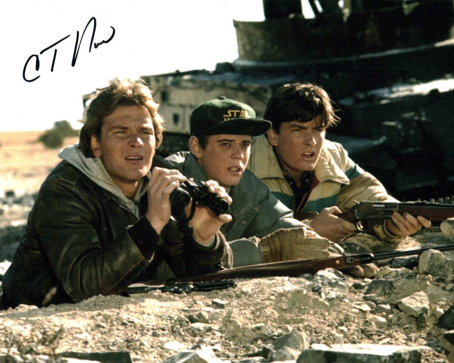 C. Thomas Howell Red Dawn 8x10 Photo Signed JSA Certified Autograph