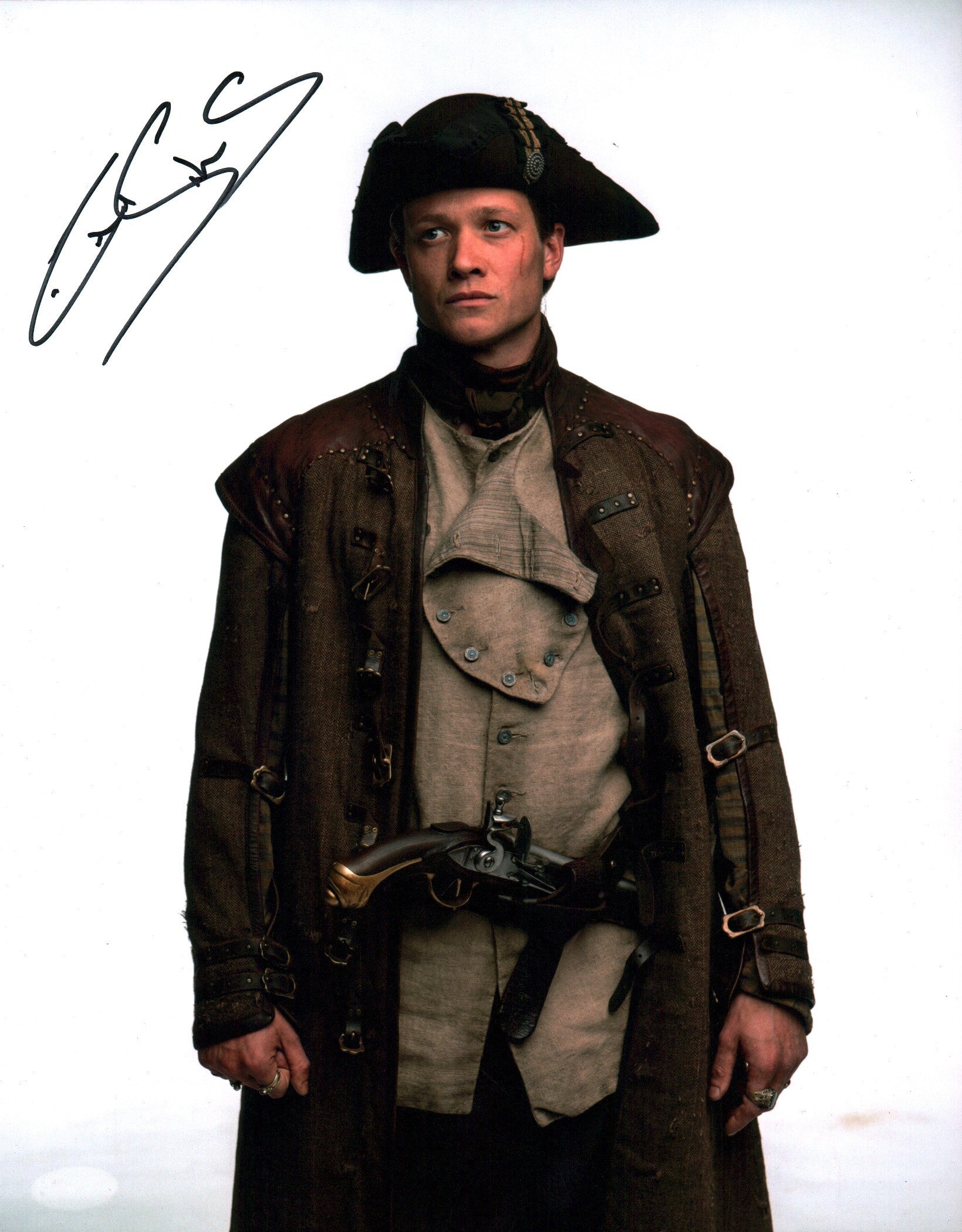Ed Speleers Outlander 11x14 Signed Photo Poster JSA Certified Autograph