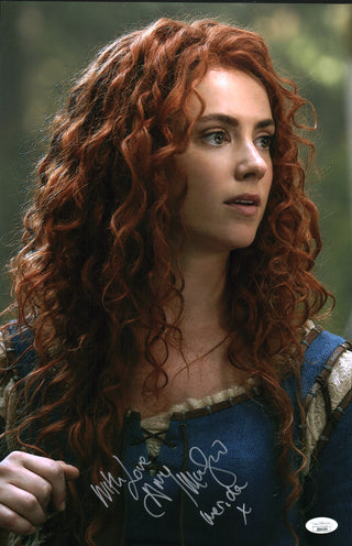 Amy Manson Once Upon A Time 11x17 Photo Poster Signed Autograph JSA Certified