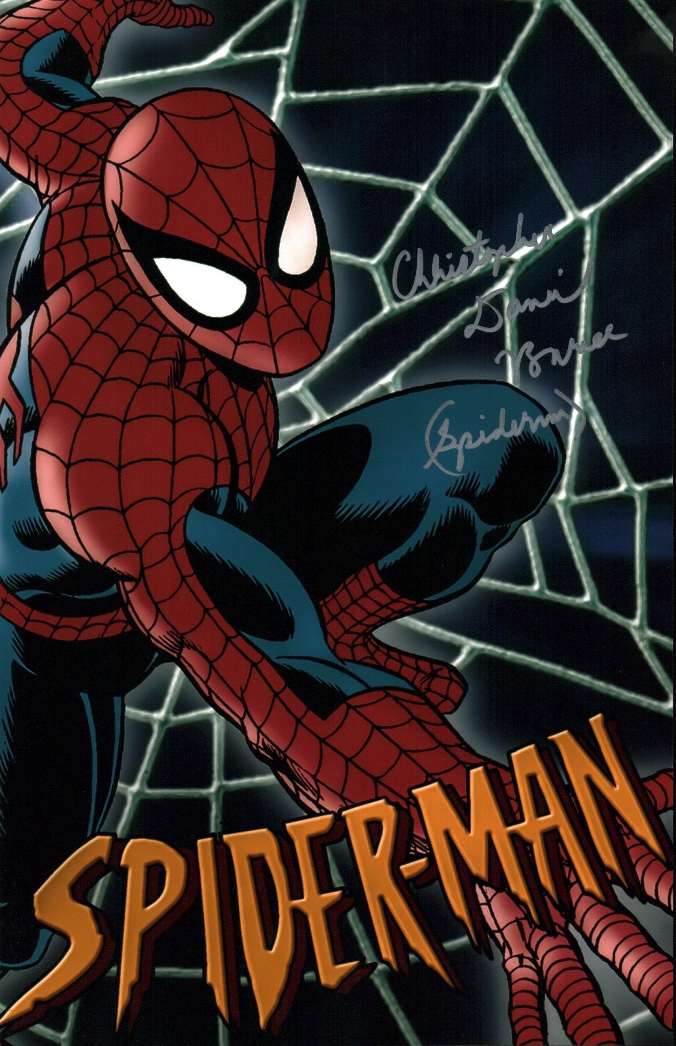 Christopher Daniel Barnes Spider-Man 11x17 Photo Poster Signed Autograph JSA Certified Autograph