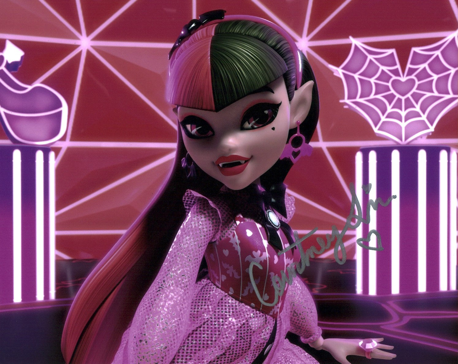 Courtney Lin Monster High 8x10 Photo Signed JSA Certified Autograph