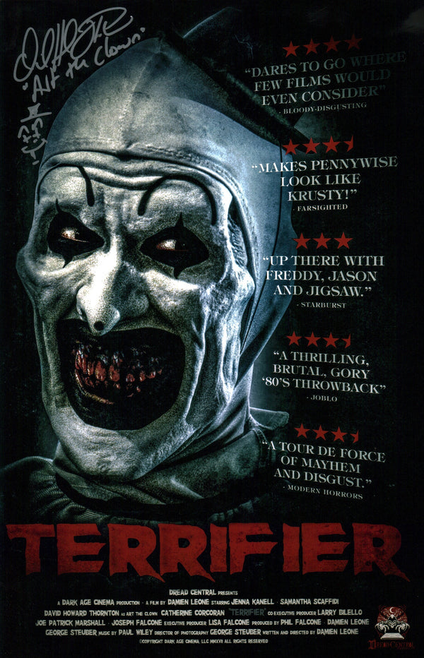 David Howard Thornton Terrifier 11x17 Signed Photo Poster JSA Certified Autograph