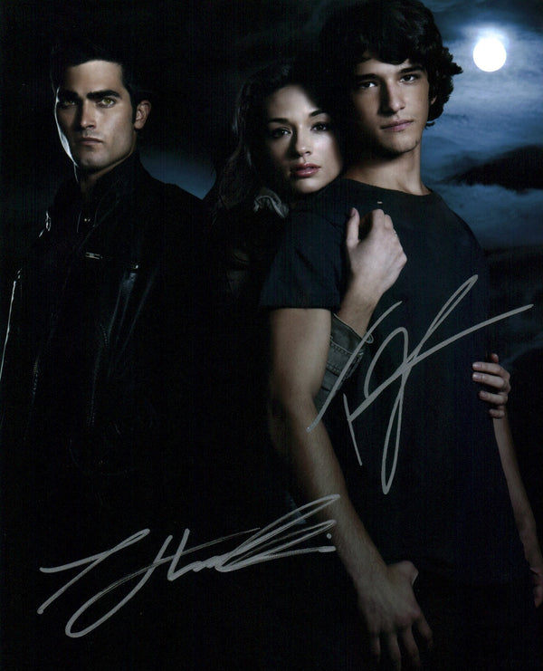Teen Wolf The Movie 8x10 Cast x2 Hoechlin, Posey Signed Photo JSA Certified Autograph
