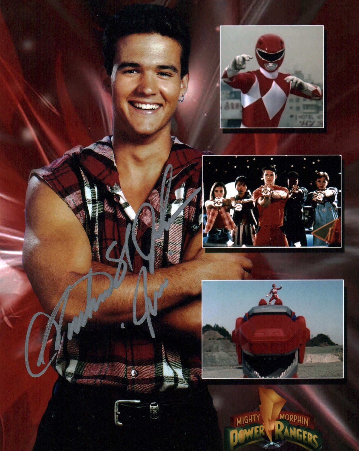 Austin St. John Mighty Morphin Power Rangers 8x10 Signed Photo JSA Certified Autograph