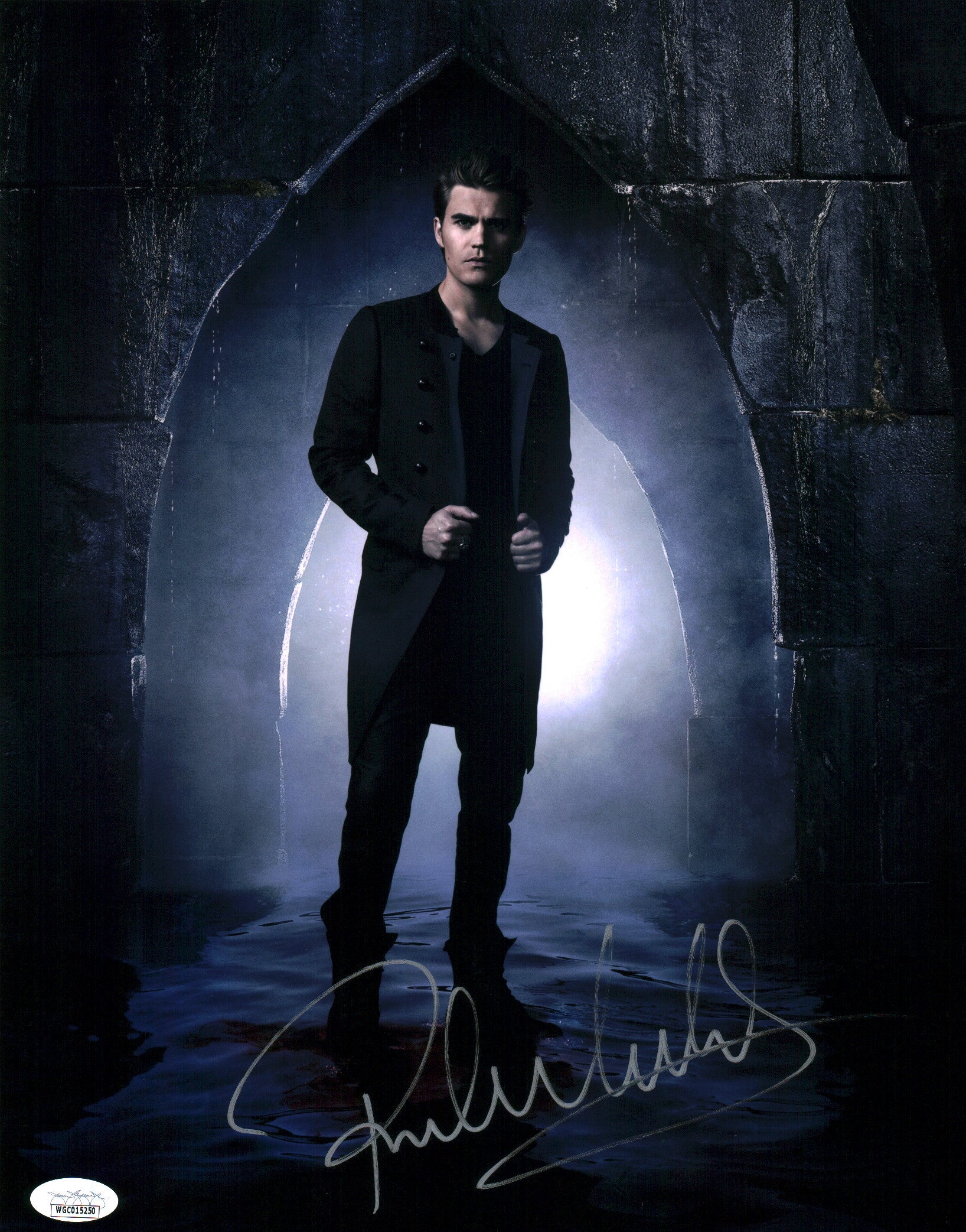 Paul Wesley Vampire Diaries 11x14 Signed Photo Poster JSA Certified Autograph