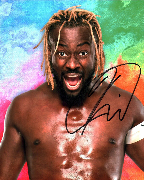 Kofi WWE Wrestling 8x10 Signed Photo JSA Certified Autograph