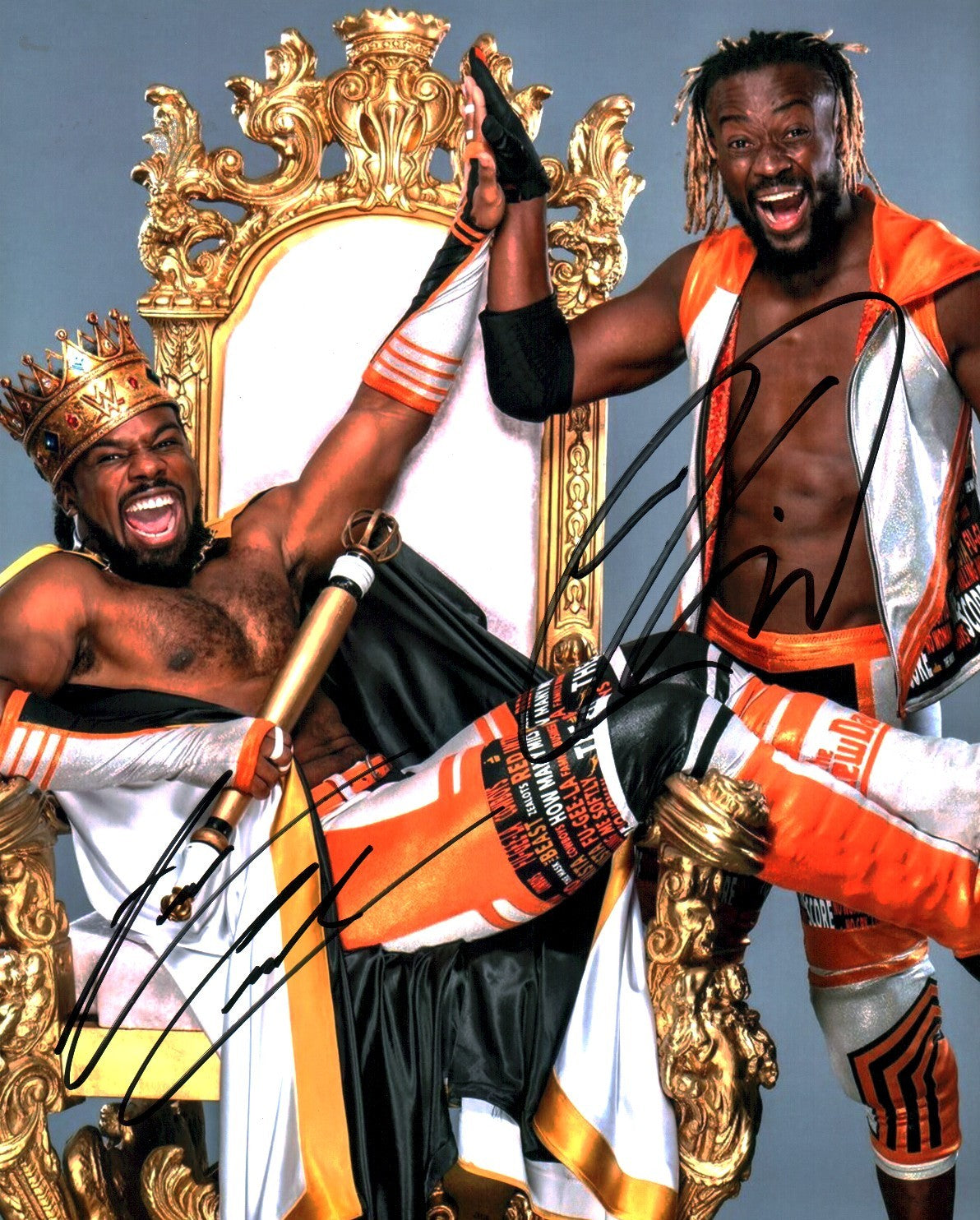 WWE Wrestling 8x10 Signed Photo Austin Creed, Kofi JSA Certified Autograph