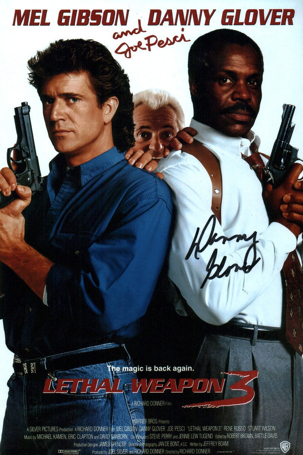 Danny Glover Lethal Weapon 3 8x12 Photo JSA Certified Autograph