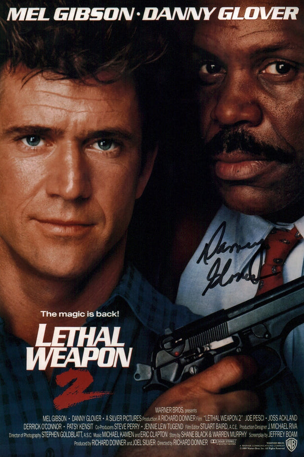 Danny Glover Lethal Weapon 2 8x12 Photo JSA Certified Autograph