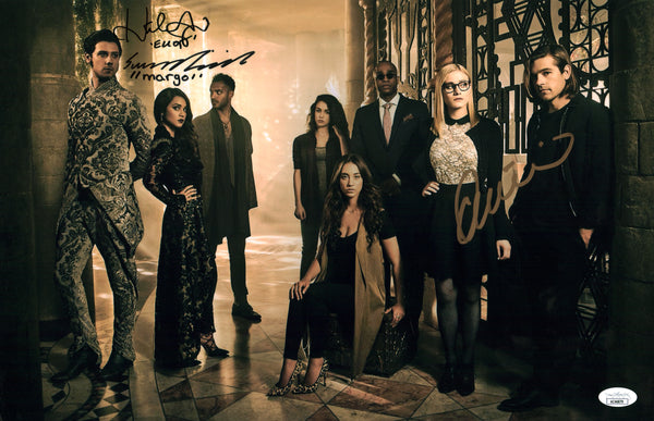 The Magicians 11x17 Photo Poster Cast x 3 Signed Appleman Bishil Dudley JSA Certified Autograph