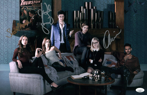 The Magicians 11x17 Photo Poster Cast x 3 Signed Appleman Maeve Dudley JSA Certified Autograph