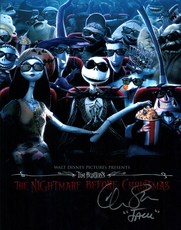 Chris Sarandon Disney Nightmare Before Christmas 11x14 Signed Mini Poster JSA Certified Autograph