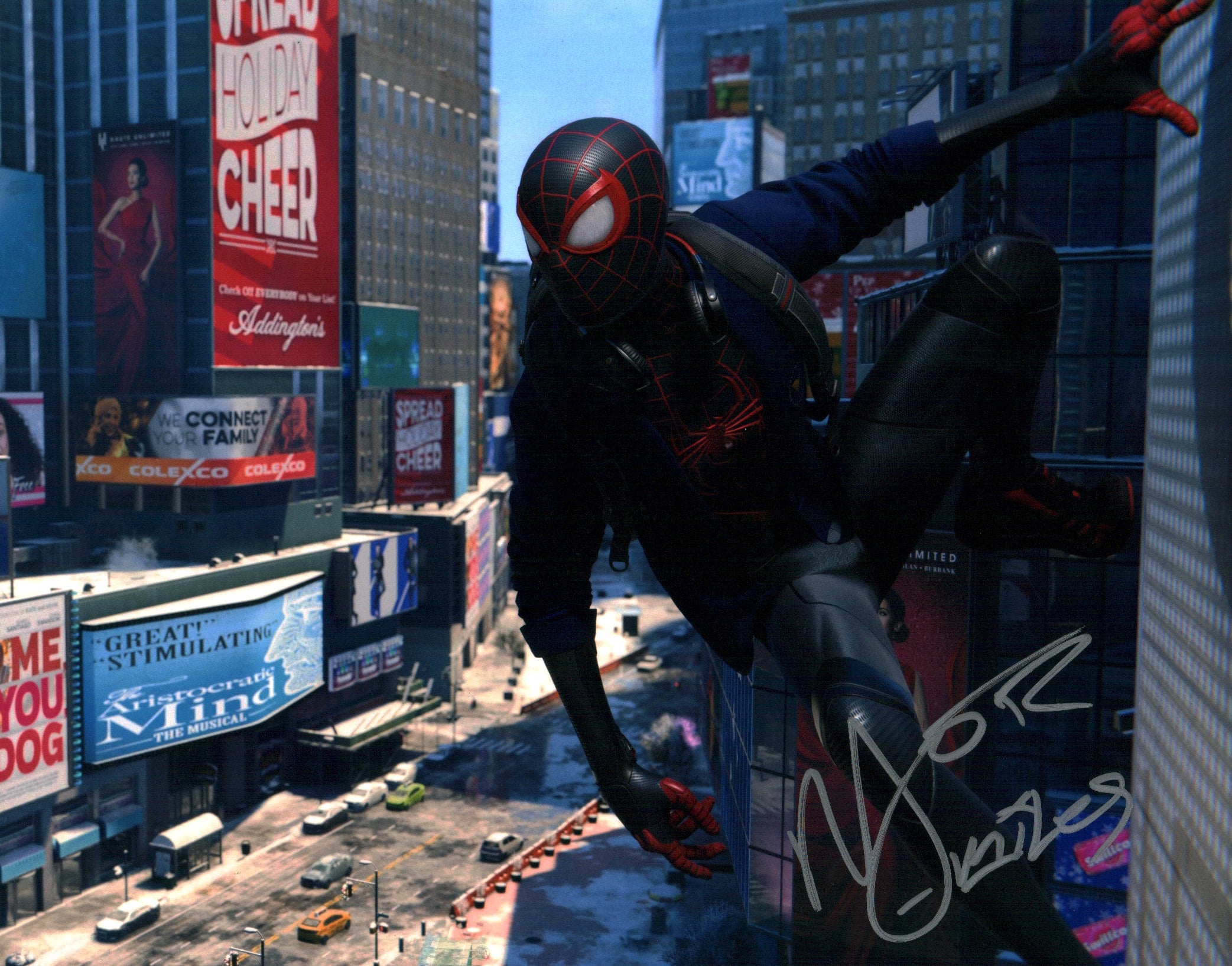 Nadji Jeter Spider-Man 11x14 Signed Photo Poster JSA Certified Autograph