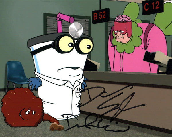 Aqua Teen Hunger Force 8x10 Photo Cast x2 Signed Snyder, Willis, JSA Certified Autograph