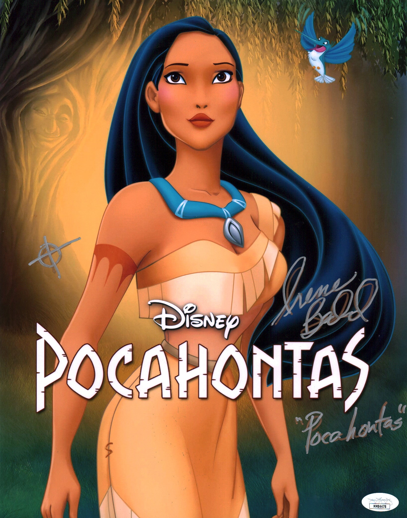 Irene Bedard Pocahontas 11x14 Signed Photo Poster JSA COA Certified Autograph