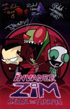 Invader Zim 11x17 Photo Poster Cast x4 Signed Horvitz, Simons, Fahn, Vasquez JSA Certified Autograph