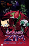 Invader Zim 11x17 Photo Poster Cast x4 Signed Horvitz, Simons, Fahn, Vasquez JSA Certified Autograph