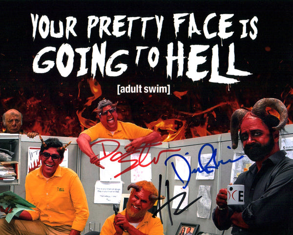 Your Pretty Face is Going to Hell 8x10 Photo Cast x3 Signed Snyder, Willis, Zebrowski JSA Certified Autograph