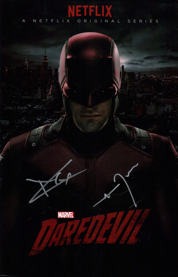 Daredevil 11x17 Photo Poster Cast x2 Signed Cox D'Onofrio JSA Certified Autograph