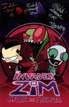 Invader Zim 11x17 Photo Poster Cast x4 Signed Horvitz, Simons, Fahn, Vasquez JSA Certified Autograph