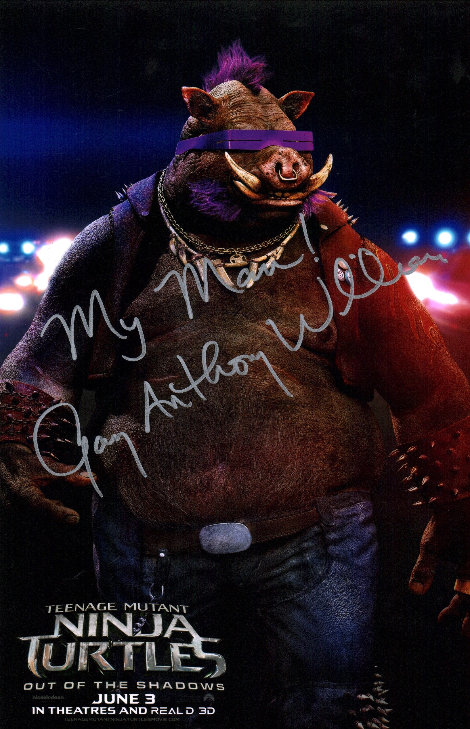 Gary Anthony Williams Teenage Mutant Ninja Turtles 11x17 Signed Photo Poster JSA Certified Autograph