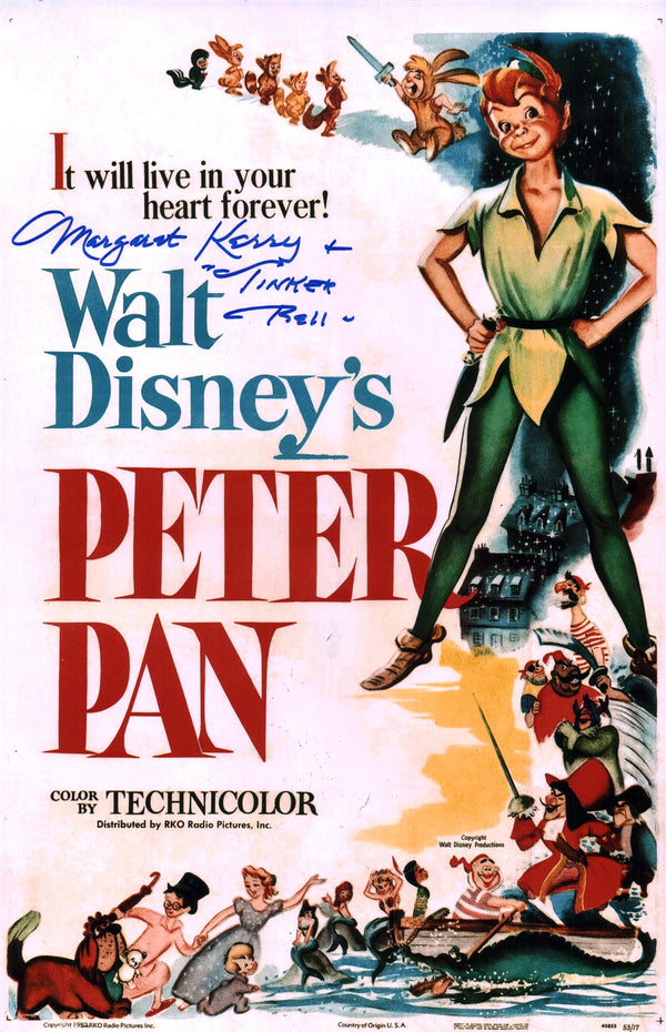 Margaret Kerry Disney Peter Pan 11x17 Signed Photo Poster JSA Certified Autograph