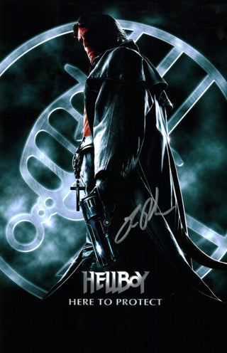 Ron Perlman Hellboy 11x17 Photo Poster JSA Certified Autograph