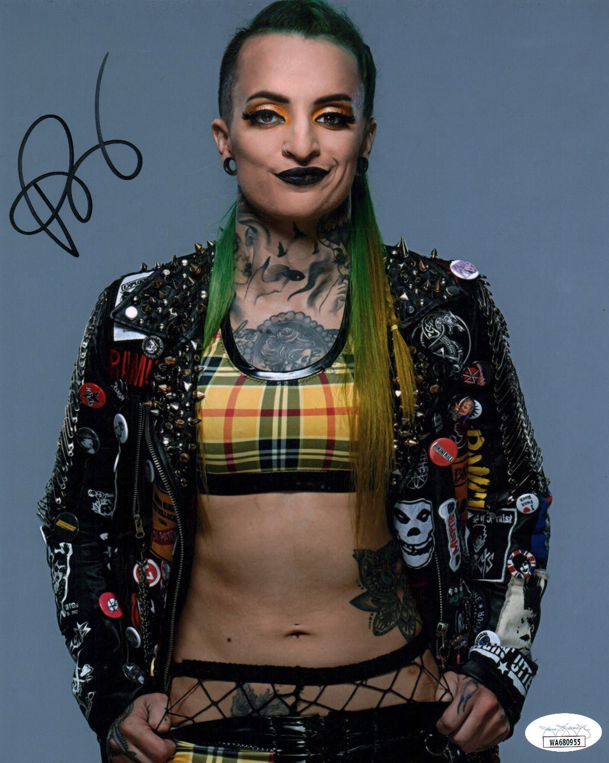 Ruby Soho Riott AEW Wrestling 8x10 Signed Photo JSA Certified Autograp
