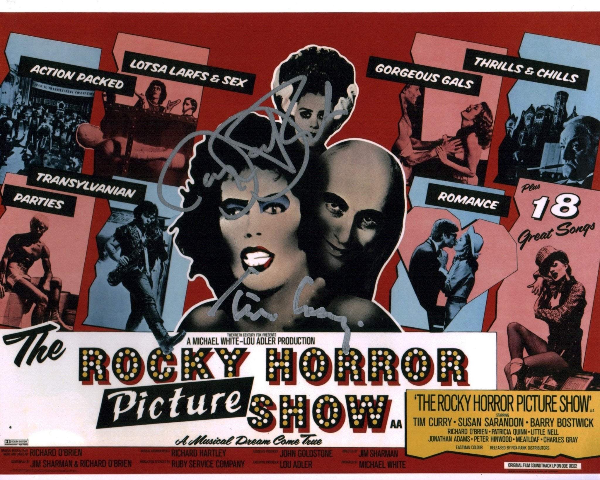 The Rocky Horror Picture Show 8x10 Cast Curry Bostwick Signed Photo JSA Certified Autograph