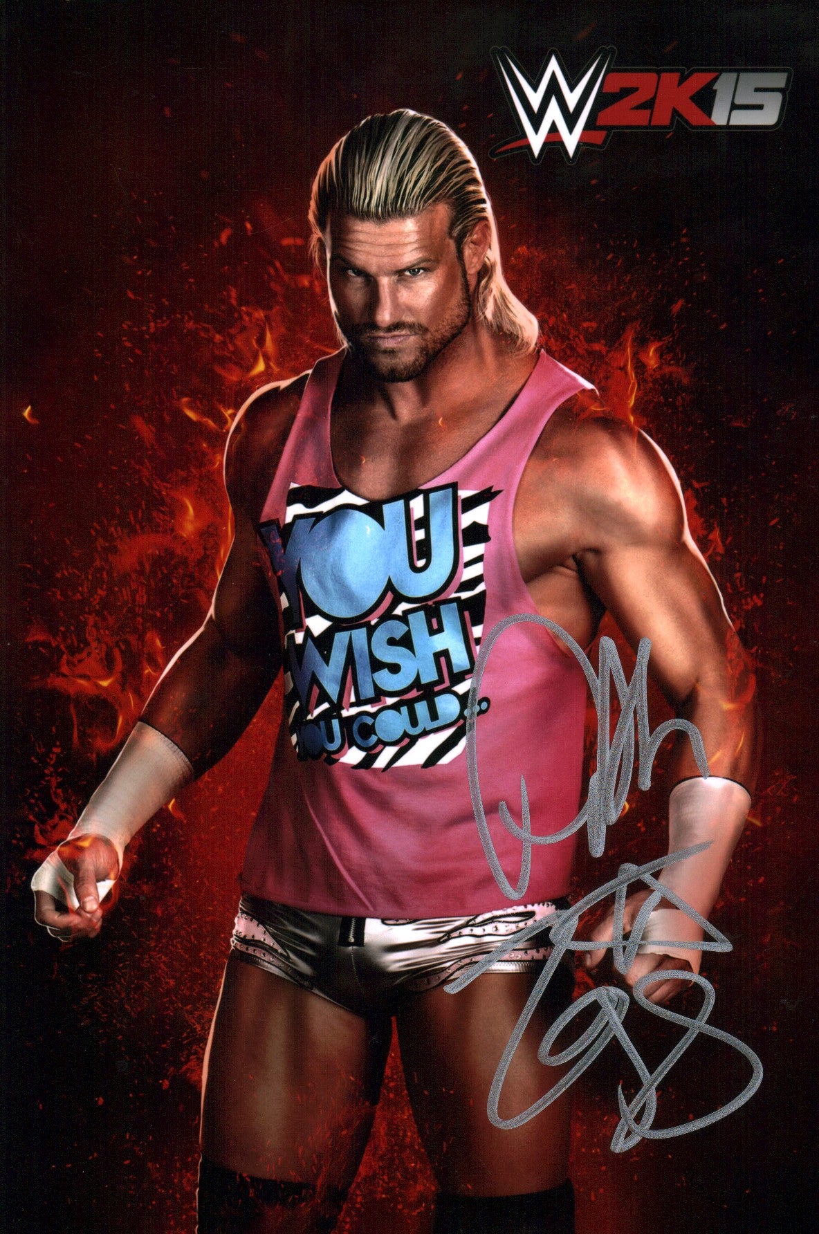 Dolph Ziggler WWE Wrestling 8x12 Signed Photo JSA Certified Autograph