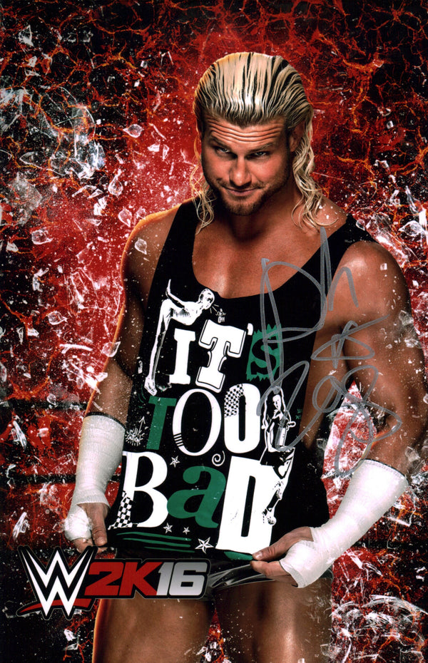 Dolph Ziggler WWE Wrestling 11x17 Signed Photo Poster JSA Certified Autograph