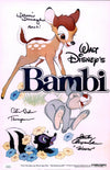 Bambi 11x17 Cast Photo Poster Signed x3 Signed Behn, Dunagan, Alexander JSA Certified Autograph