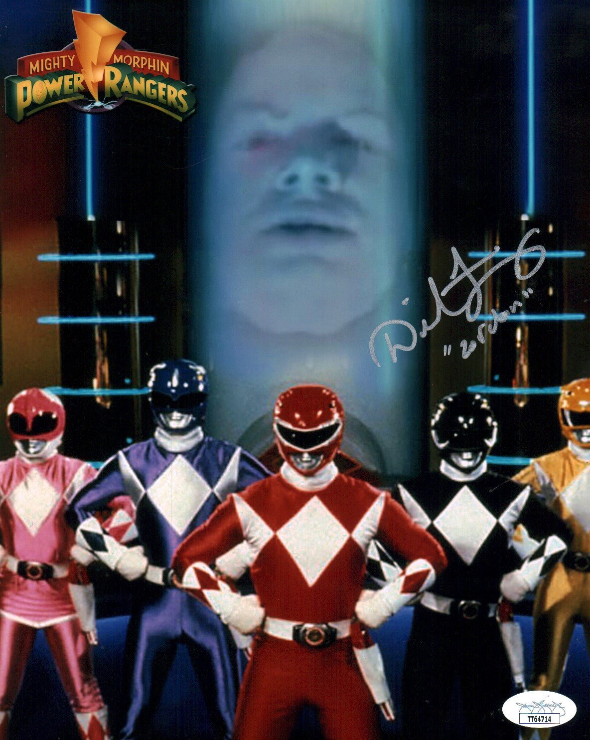 David Fielding Mighty Morphin Power Rangers 8x10 Signed JSA Certified
