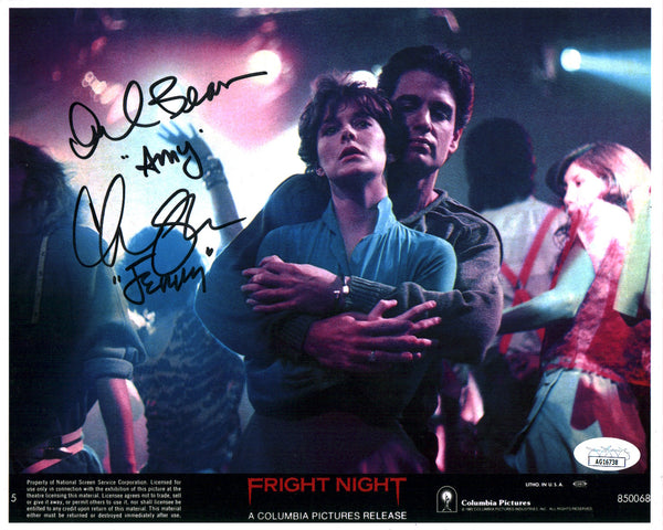 Fright Night 8x10 Signed Photo Bearse Sarandon JSA COA Certified Autograph