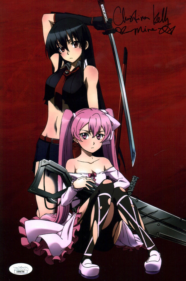 Christina Kelly Akame ga Kill! 11x17 Photo Signed JSA Certified Autograph