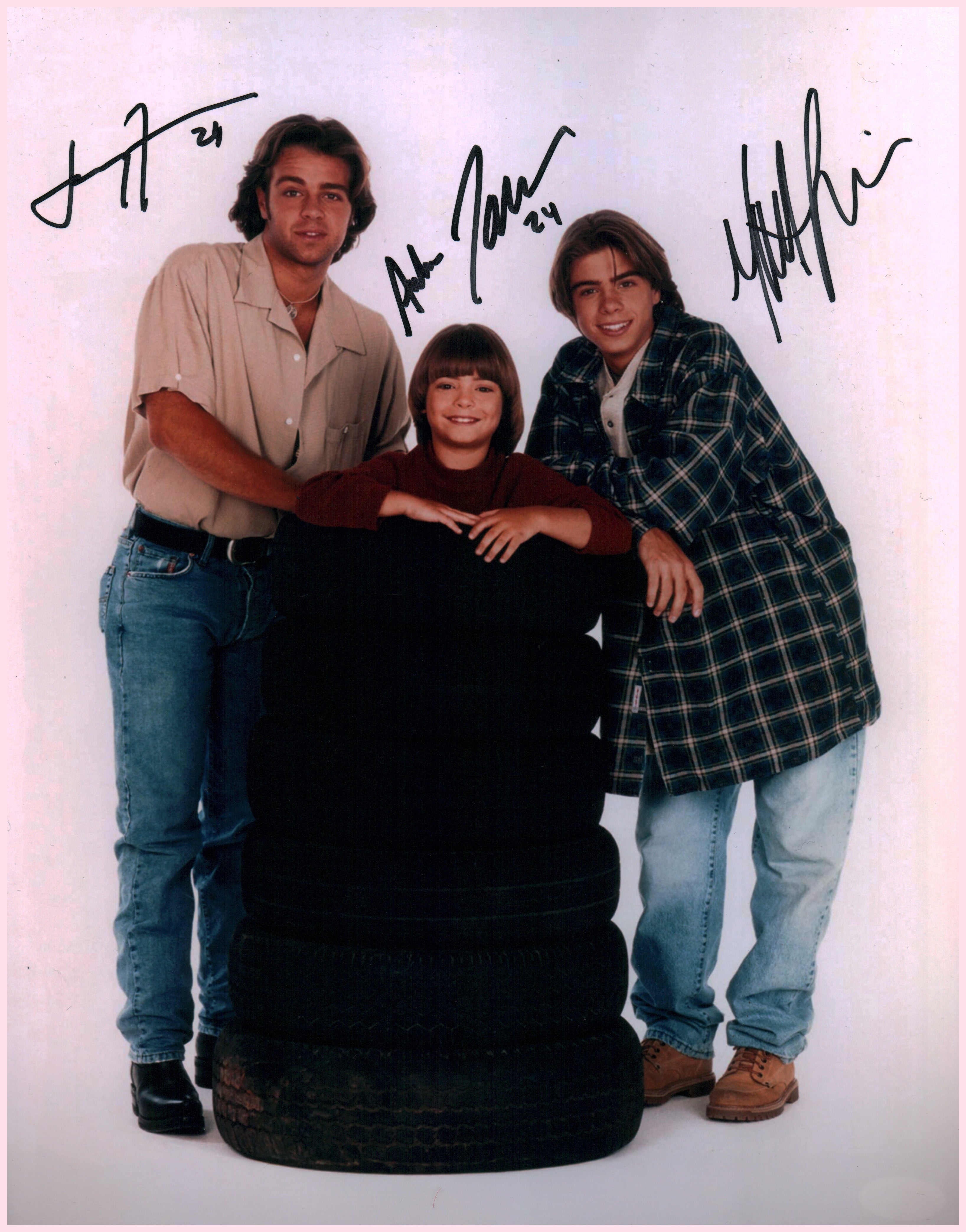 Brotherly Love 11x14 Photo Poster Cast x3 Signed Lawrence Brothers JSA Certified Autograph