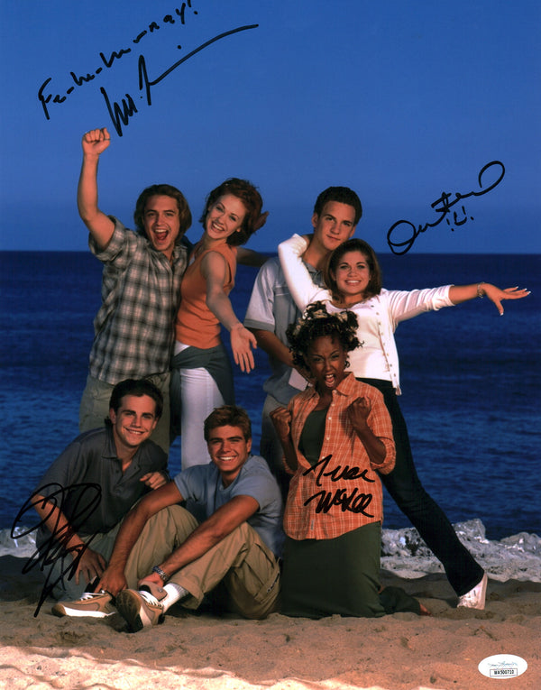 Boy Meets World 11x14 Signed Photo Poster Cast x4 Fishel Friedle McGee Strong JSA Certified Autograph