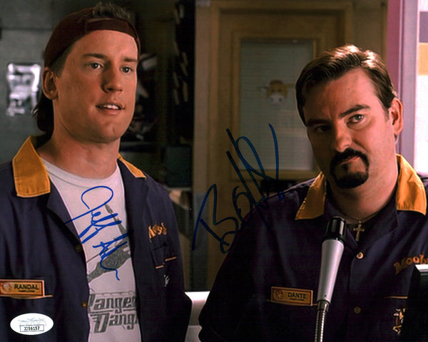 Clerks 8x10 Photo Cast x2 Signed Anderson, O'Halloran JSA Certified Autograph GalaxyCon