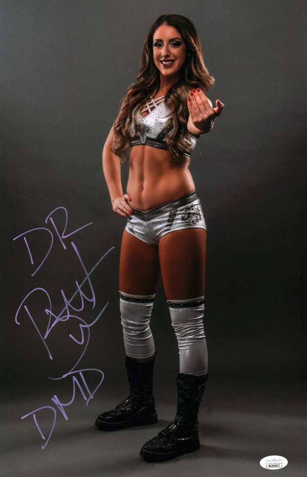 Britt Baker AEW Wrestling 11x17 Signed Photo Poster JSA Certified Autograph