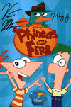 Phineas and Ferb The Movie 8x12 Cast x2 Errigo Martella Signed Photo JSA Certified Autograph